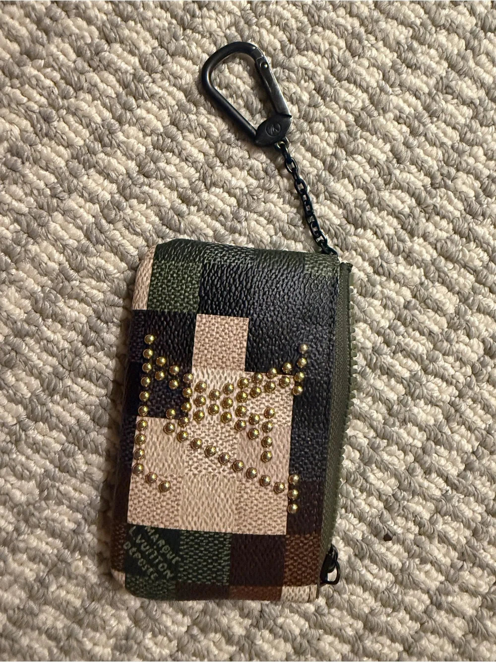 Louis Vuitton Patchwork Studded Key Wallet